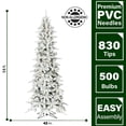 thumbnail image 4 of Árbol de Navidad Fraser Hill Farm FFMPS075-5SN 2,3 m con luces LED, 4 of 9