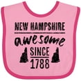 thumbnail image 3 of Inktastic New Hampshire Awesome Since 1788 Boys or Girls Baby Bib, 3 of 4