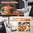 thumbnail image 4 of Eurhowing 800W Electric Meat Grinder, 3-in-1 Sausage Stuffer & Meat Mincer with 3 Grinding Plates, Stainless Steel Food Grinding Mincing Machine for Home, Red, 4 of 13