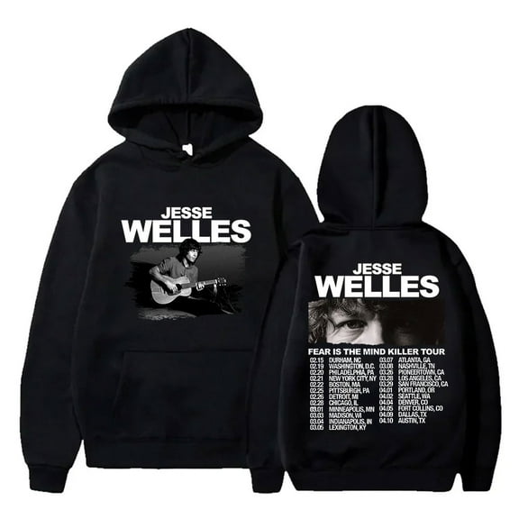Jesse Welles Fear Is The Mind Killer Tour Hoodies Women Men Fashion Streetwear Sweatshirts Pullovers