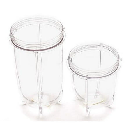 Undecorated Tall Cup - Magic Bullet Short and Tall Cup Replacement Set (2 Cups)