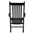 thumbnail image 4 of Shine Company Vermont Hardwood Outdoor Porch Patio Furniture Rocker Chair, Black, 4 of 5