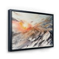 thumbnail image 3 of Designart 'Majestic Sunset Glow on The Mountains Landscape' Traditional Framed Canvas Wall Art Print, 3 of 5