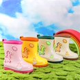 thumbnail image 5 of Otqutp Kids Rain Boots Boys Girls Dinosaur Non-slip Waterproof Rubber Shoes Outdoor Easy-On Mid-Calf Boots for Toddlers, 5 of 7
