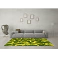 thumbnail image 3 of Ahgly Company Indoor Rectangle Abstract Yellow Modern Area Rugs, 7' x 10', 3 of 4