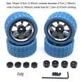 thumbnail image 3 of RC Model Crawler Car Wheel Hub Simulation Upgrade Automobile Part Assembly Wheels Rim Replacement for WLtoys A949 A959 A969 A979 Blue, 3 of 7