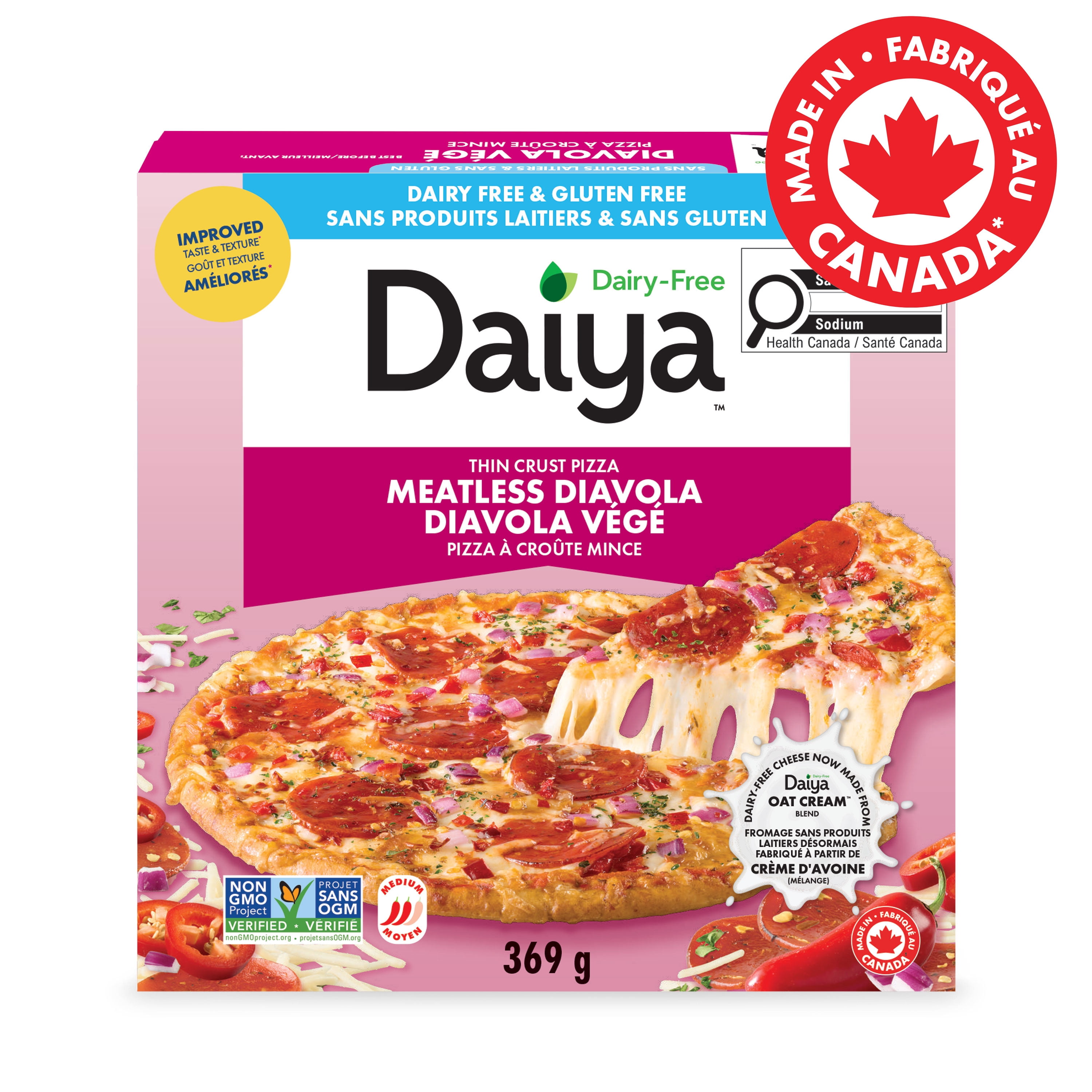Daiya Dairy Free Gluten Free Diavola Pizza