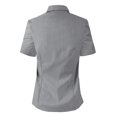 thumbnail image 2 of Doublju Women's Short Sleeve Slim Fit Button Down Dress Shirt (Plus Size Available), 2 of 3