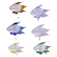 thumbnail image 4 of Youkk Glass Fish Shape Table Decor Portable Replacement Vivid Lifelike Colorful Home Computer Desk Ornament Decoration Green, 4 of 8