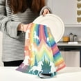 thumbnail image 6 of GZHJMY Rainbow Unicorn Kitchen Towels 18x28inch Ultra Soft Absorbent Quick Drying Kitchen Dish Towels Washable Cleaning Cloths Hand Towels Tea and Bar Towels, 1 Pack, 6 of 7