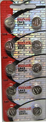 10 Maxell Lr43 AG12 386 Alkaline Batteries, New hologram packaging that guarantees authenticity