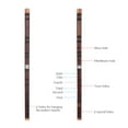 thumbnail image 2 of E Key Chinese Traditional Instrument Dizi Bitter Bamboo Flute with Chinese Knot for Beginners, 2 of 8