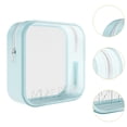 thumbnail image 6 of Stgfyxgs Silicone Cosmetic Bag Makeup Brush Holder Folding Reusable Versatile with Zipper Travel Cosmetic Pouch for Camping Travel Gym blue, 6 of 9