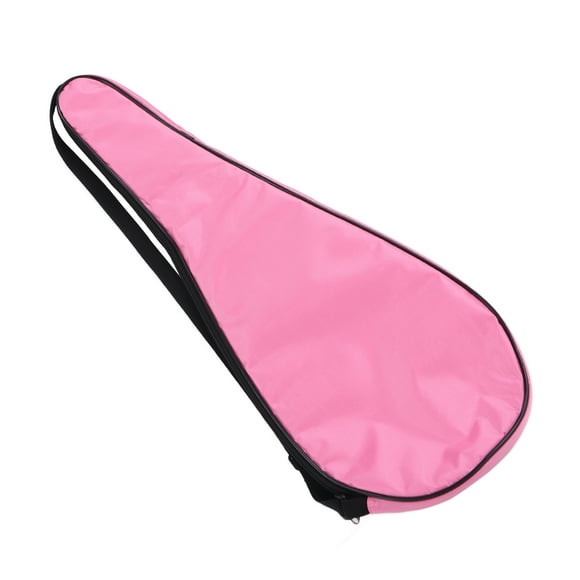 Racquet Bag, Lightweight Shockproof Oxford Cloth Padded Squash Racquet Cover Bag Tear Resistant For Sports Pink