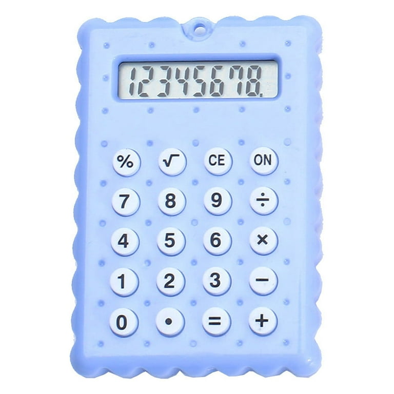School Supplies Deals！Pocket Size Calculator 8 Digits Large LCD Display  Screen with Flip Cover,Mini Calculator for Students,Candy Colored,Portable