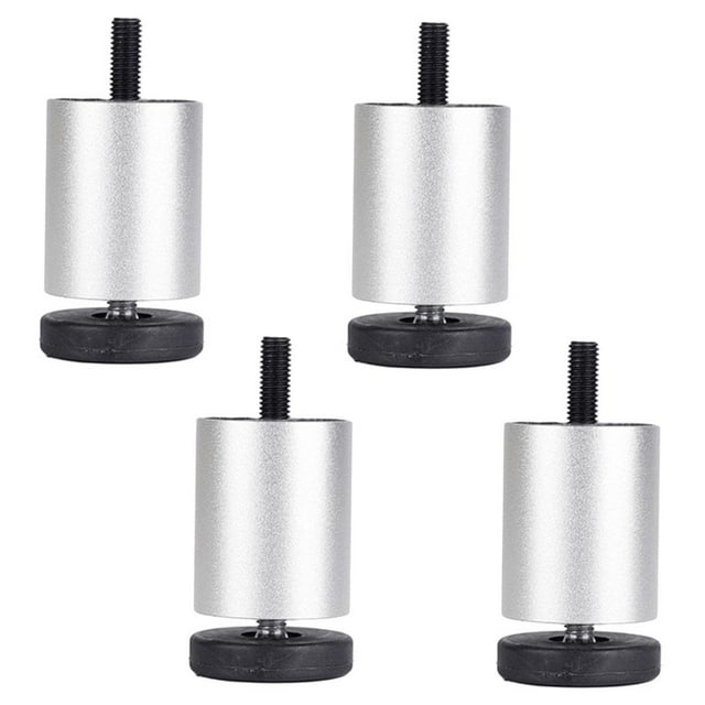 jifeng 4PCS Furniture Leg Adjustable Aluminum Alloy Sofa Leg for Table Legs Raised Feet 6cm