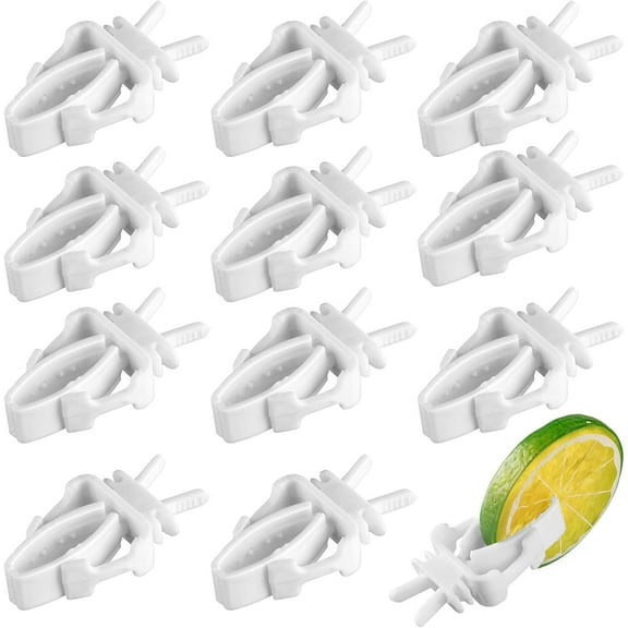 12 Pack Bird Cage Clips Bird Cage Food Holder Bird Cage Clips for Treats Parrot Fruit Vegetable Pet Feeder Clips