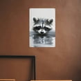 thumbnail image 5 of JEUXUS Raccoon Water Cute Metal Art Hanging Sign 8*12in 8x12in, 5 of 7