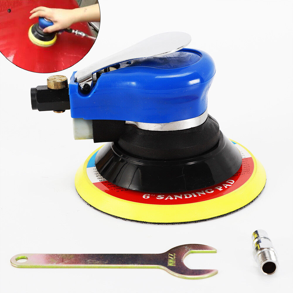 DENEST 6" Air Random Orbital Palm Sander Buffing Auto Body Sanding Polisher 10000RPM