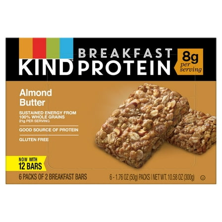 Kind Breakfast Protein Bars Almond Butter 10.56 oz