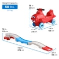thumbnail image 3 of Step2 Sky Rider Up & Down Plastic Toddler Roller Coaster for Ages 18 Months to 5 Years Coaster Car Rides with Push Power, 3 of 6