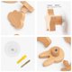 thumbnail image 5 of Ganchos de madera de animales para decoración de habitación, gancho para llavero de pared, gancho para abrigo, puerta de casa, gancho de madera, accesorios de cocina, 1 Uds., 5 of 5