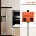 thumbnail image 2 of Ortis Refrigerator 2-Outlet Surge Protector, Black, 2 of 7