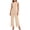 Beige, variant on EazyTech Women's Solid Color Sleeveless Round Neck Jumpsuit with Pockets Back Zipper Wide Leg Casual Romper