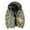 Olive Green, variant on Herrnalise Men Fashion Long Sleeve Casual Printed Zipper Jacket Hooded Thick Coat Beige