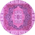 thumbnail image 1 of Ahgly Company Indoor Round Oriental Purple Modern Area Rugs, 8' Round, 1 of 4
