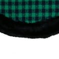 thumbnail image 3 of Northlight 48" Green and Black Plaid Plush Christmas Tree Skirt, 3 of 4
