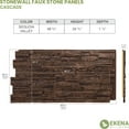 thumbnail image 3 of Ekena Millwork 48 5/8"W x 24 3/4"H x 1 1/4"D Cascade Stacked Stone, EverStone Faux Stone Siding Panel, Sequoia Valley, 3 of 9