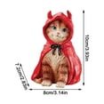 thumbnail image 2 of Decoraciones de Halloween 2024 Decoración de pared Fiesta interior al aire libre Halloween Lindo gato Escultura de resina Decoración Decoración del hogar de vacaciones (Compre 2(Compre 2 y ahorre 10%), 2 of 4