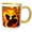 Yellow/White, variant on 3drose, Dancing on Air a Beautiful Bright Colored Pansy Flower, 15oz Two-tone Yellow Mug
