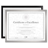 DAX Value U-Channel Document Frame w/Certificates, 8 1/2 x 11, Black ...