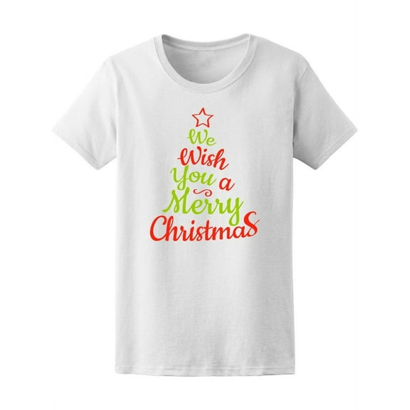 Merry Christmas Tree Ornaments T-Shirt Women -Image by Shutterstock, Female x-Large