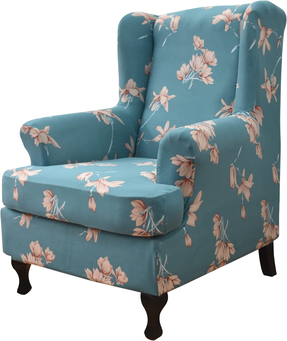 Wingback Chair Slipcovers 2Piece Stretch Spandex Wing Chair Covers