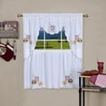 thumbnail image 1 of Achim Home Furnishings Fast Food Embellished Tier and Swag Window Curtain Set, 58 x 36, 1 of 1
