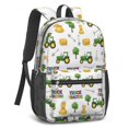 thumbnail image 2 of Tractor and Haystacks White Pattern 17" School Backpacks for Teens,Waterproof Oxford Fabric,S-Shape Padded Straps for School,Travel,Hiking,Camping, 2 of 6