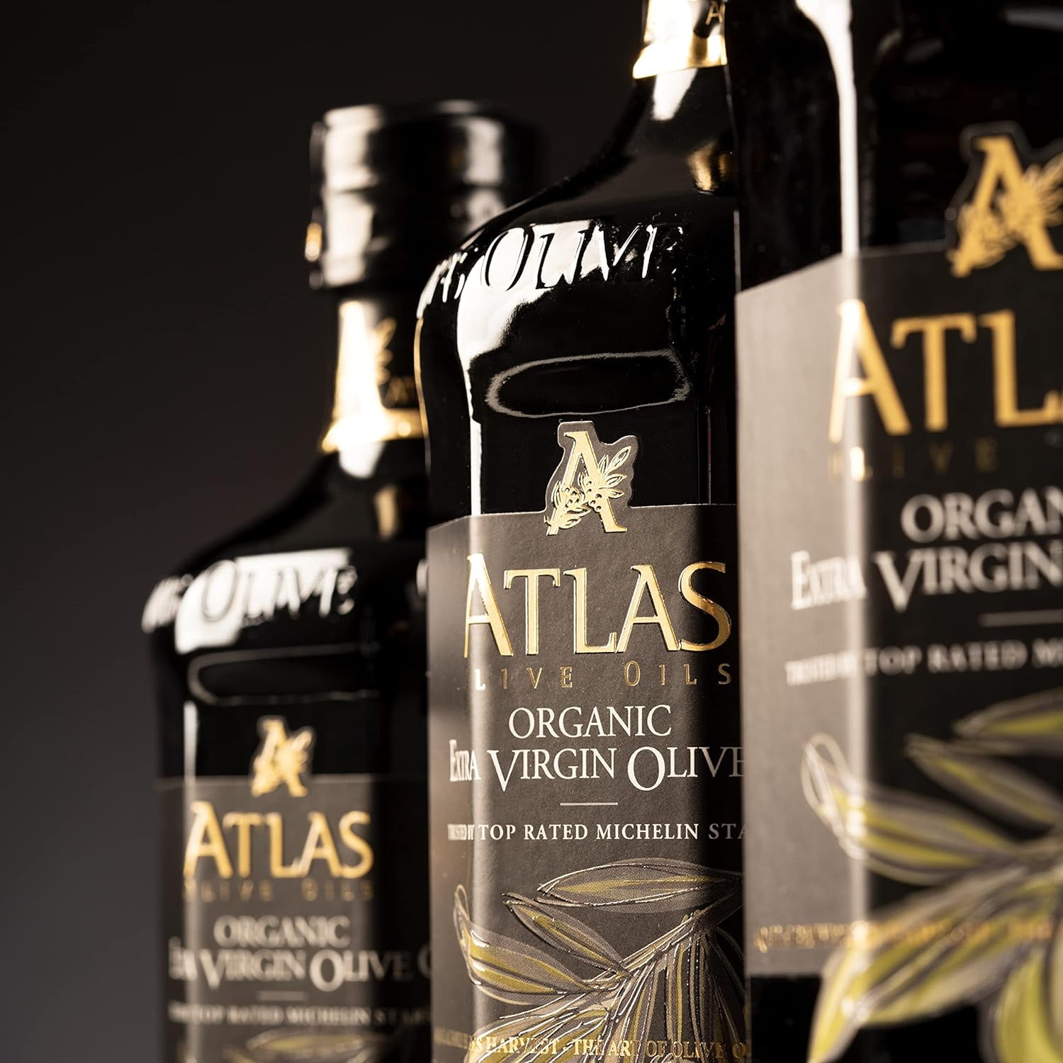 Atlas 750 ml Organic Cold Pressed Moroccan Extra Virgin Olive Oil, Polyphenol Rich, EVOO from Morocco, Newly Harvested Unprocessed by Atlas Olive Oils