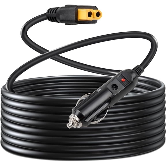 12V XT60 Car Charging Cable Cigarette Lighter for Bluetti EB55 Charger Adapter Compatible with Anker 757/767 Ecoflow Delta/River Series Portable Power Station
