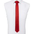 thumbnail image 2 of Corbata roja para hombre 6CM estrecha estrecha, 2 of 4