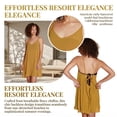 thumbnail image 2 of Women’s Swim Bathing Suit Cover Up, Summer Chiffon Backless Beach Dress Skirt, 2 of 6