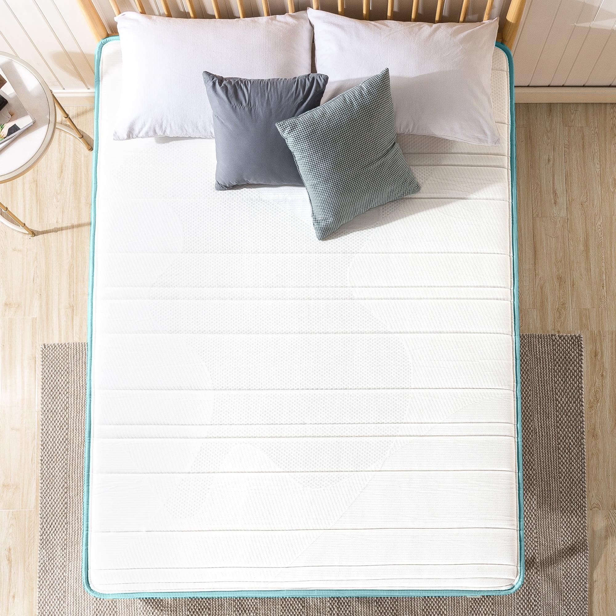 Zinus Green Tea Infused Euro Top 10" Innerspring Mattress, Adult, Full