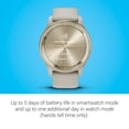 thumbnail image 4 of Reloj inteligente Garmin vívomove Trend Cream Gold de acero inoxidable, 4 of 6