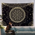 thumbnail image 2 of Black Golden Mandala Tapestry Astrology Space Wall Hanging Tapestries Wall tapestrys Large Aesthetic Hippie Decor Bohemian Art Boho Home Talestry for Bedroom,Living Room,Ceiling, 2 of 8
