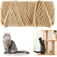 thumbnail image 1 of 50M Sisal Rope for Cat Scratchers, Cat Scratching Sisal Rope 6mm Natural Jute Hemp Rope, Ideal for Replace Scratching Post, Repair Cat Tree, DIY Projects, 1 of 6