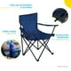 thumbnail image 4 of Silla Plegable Compacta Portatil Camping Exterior Portavasos azul marino 6.49 pulg THE FINIX TF-10SPBRD, 4 of 7