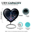 thumbnail image 2 of SABURIAL Eiffel Tower Urn - Beautiful Heartshape Small Keepsake Urn for Adult Female Ashes - Perfect Memorial Urns for Human Ash - Combo - 8 Inch Large & 3 Inch, 2 of 7