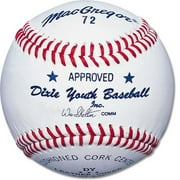 MacGregor No.72 Official Dixie Youth Baseballs - 1 Dozen